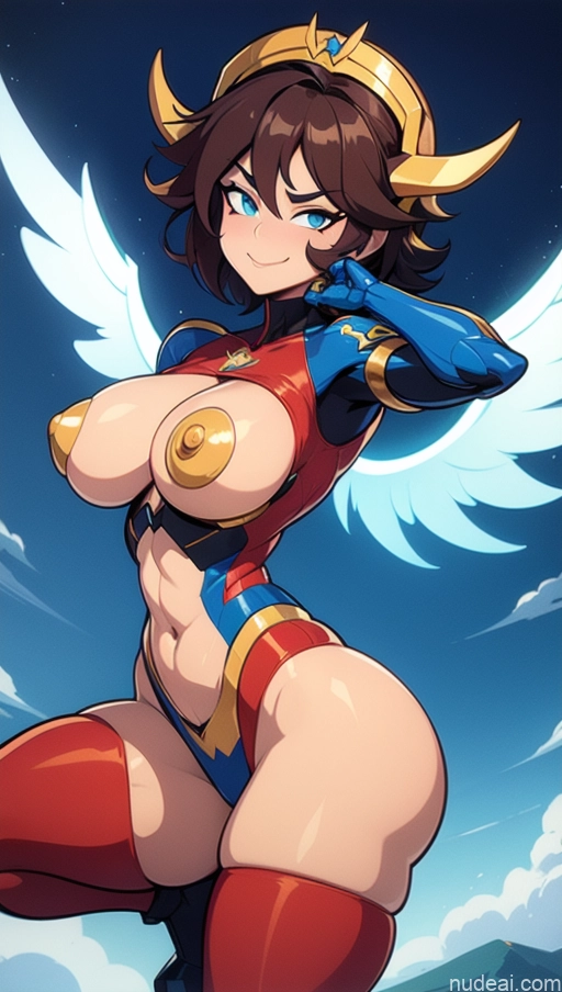 related ai porn images free for Bodybuilder Busty Several Muscular Abs Angel Viking Powering Up Surrealist Dynamic View SSS: A-Mecha Musume A素体机娘