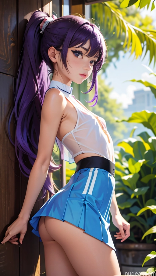 related ai porn images free for Sorority Small Tits Small Ass Skinny 18 Purple Hair Asian Transparent Long Hair Stylish Micro Skirt