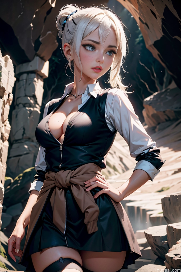 related ai porn images free for Woman Busty Perfect Boobs Big Ass Thick Big Hips Pubic Hair Seductive White Hair Cave Stockings Topless Detailed Knight Regal Aahayasaka, Side Ponytail, Medium Breasts