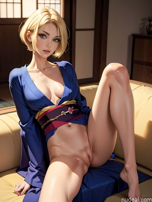 related ai porn images free for 18 Seductive Blonde Short Hair Crisp Anime Front View Bright Lighting Long Legs Skinny Sexy Face Swedish Couch Straddling Milf Small Tits Tall Kimono