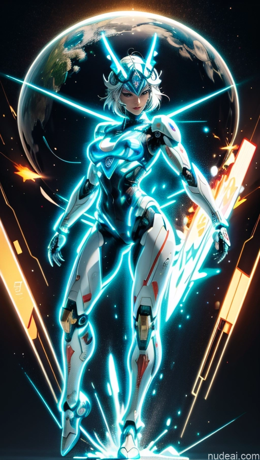 related ai porn images free for Bodybuilder Several Perfect Boobs Muscular Abs Perfect Body Jewish Surrealist Dynamic View Military Superhero SSS: A-Mecha Musume A素体机娘 Israel Powering Up Neon Lights Clothes: Blue