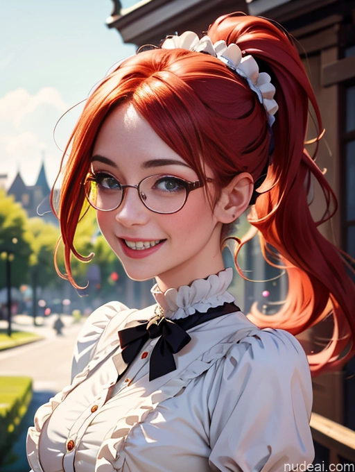 related ai porn images free for Perfect Boobs Ginger Happy Ponytail Glasses Victorian