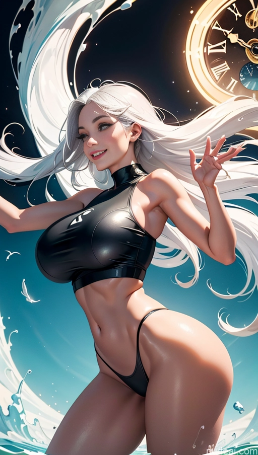 related ai porn images free for One Woman Huge Boobs Long Legs Big Hips Thick 20s Happy White Hair Long Hair German Side View Bright Lighting Crop Top Surrealist