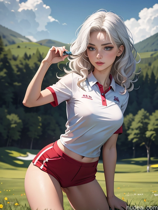 related ai porn images free for 18 German Curly Hair White Hair Seductive Golf Meadow