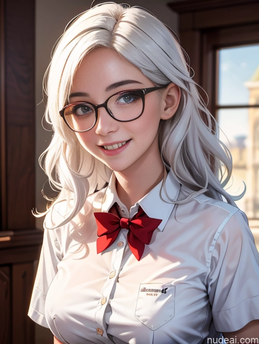 related ai porn images free for 18 German Curly Hair White Hair Happy Professor Shirt Glasses