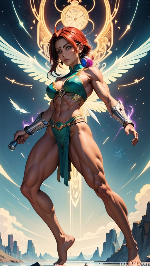 related ai porn images free for Sari Powering Up Surrealist Dynamic View Several Hawkgirl Bodybuilder Busty Muscular Abs