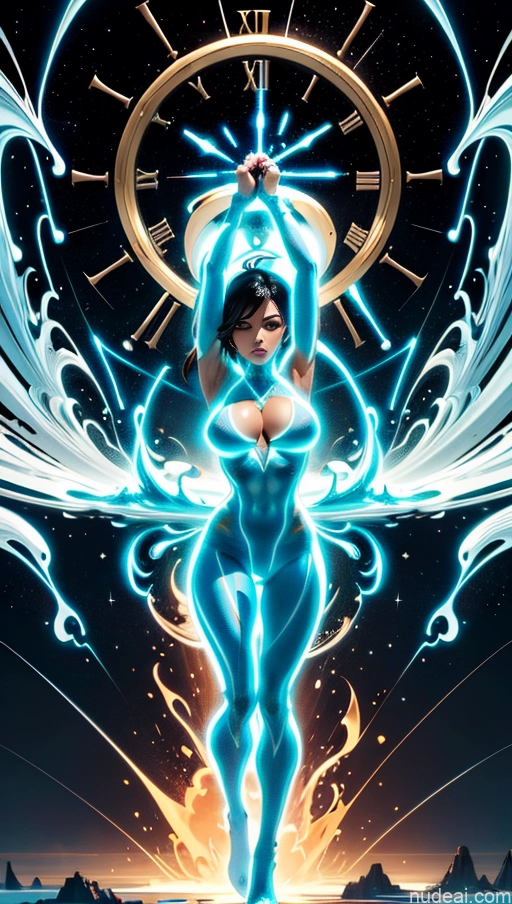 related ai porn images free for Bodybuilder Several Busty Muscular Abs Surrealist Superhero Israel Powering Up Neon Lights Clothes: Blue