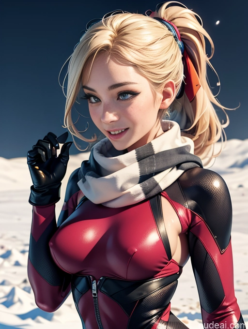 related ai porn images free for Woman One Perfect Boobs Skinny Perfect Body 18 Blonde Happy Snow Scarf Ponytail Working Out Gloves Front View Bodypaint