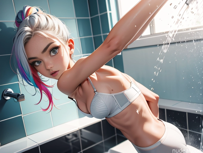 related ai porn images free for Small Tits Small Ass Skinny 18 Hair Tied Up Crisp Anime Pantyhose Push-up Bra Athlete Bright Lighting Front View Spreading Legs Shower