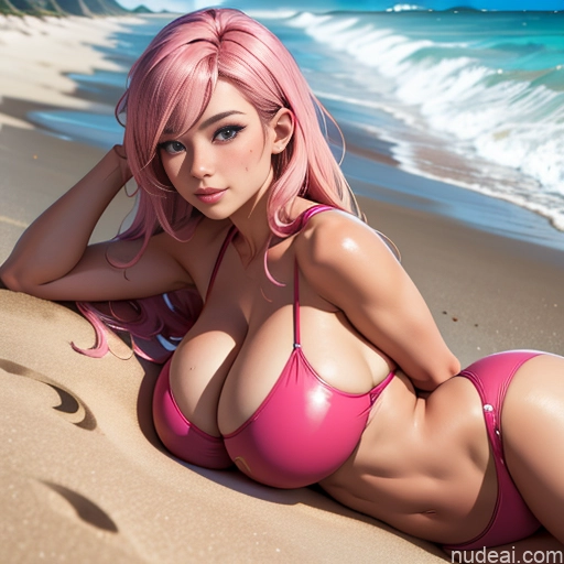 related ai porn images free for Huge Boobs Perfect Boobs 18 Long Hair British Sexy Face Seductive Big Hips Perfect Body On Back Tanned Skin Happy Big Ass Front View Pink Hair Several Beach Fantasy Armor