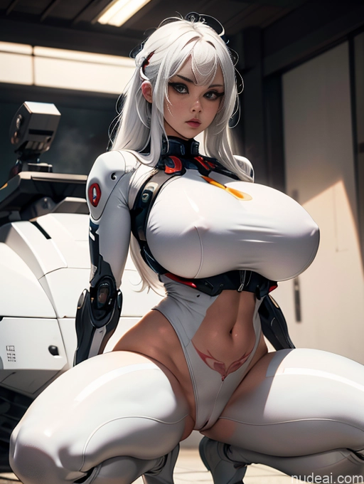 related ai porn images free for Cyborg Busty Huge Boobs Perfect Boobs Beautiful Tattoos Lipstick Big Ass Thick Big Hips Perfect Body Pubic Hair Serious White Hair Straight Japanese Squatting Mech Suit Nude