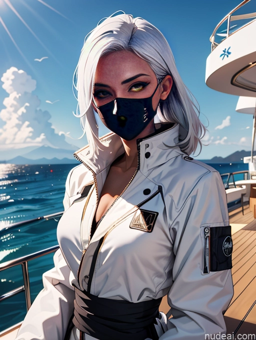 related ai porn images free for White Hair Seductive Sunglasses Face Mask Ninja Jacket Yacht Straight