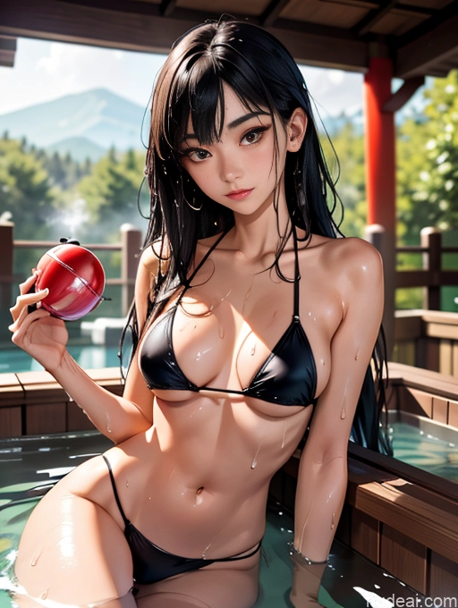 related ai porn images free for Model Two Beautiful Skinny 18 Black Hair Long Hair Japanese Hot Tub Bikini