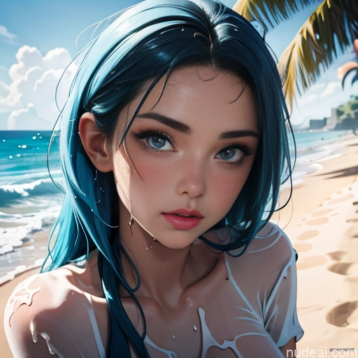 related ai porn images free for Perfect Boobs Perfect Body Tall Long Legs 18 Blue Hair Long Hair Muscular Beautiful Turkish Angel Nude Wet T-Shirt Close-up View Beach Woman Cumshot