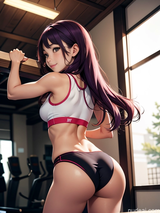 related ai porn images free for Woman One 18 Small Tits Small Ass Thick Skinny Beautiful Long Hair Purple Hair Back View Crop Top Thong Warm Anime Japanese Gym Bending Over Happy Detailed