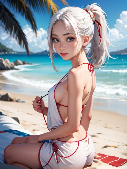 related ai porn images free for 18 Big Ass Small Tits Japanese Ponytail White Hair Beach Pajamas