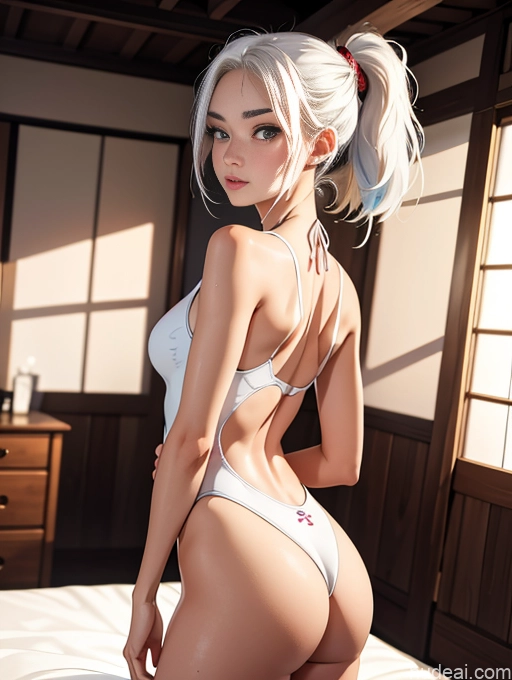 related ai porn images free for 18 Big Ass Small Tits Japanese Ponytail White Hair Bedroom One Piece Swimsuit