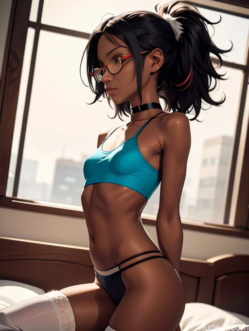 related ai porn images free for Glasses Short Dark Skin Messy Choker Crop Top Thigh Socks Partially Nude Small Tits Small Ass Skinny 18 Asian T-pose Cosplay Fur Long Legs Sorority