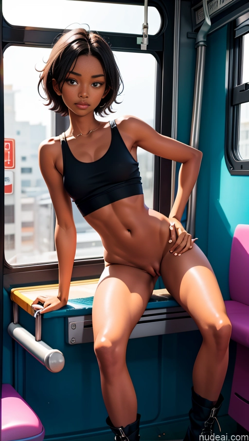 related ai porn images free for One Glasses Beautiful 18 Black High Socks Tank Top Short Shorts Partially Nude Dark Skin Perfect Boobs Perfect Body Short Bus Doggystyle (Side View) Brunette Boots