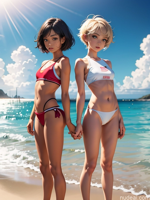 related ai porn images free for Woman + Man Two Small Tits Small Ass Skinny Long Legs Short 18 Pixie Japanese T-pose Beach Volleyball Cosplay Fur