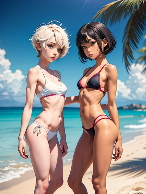 related ai porn images free for Two Small Tits Small Ass Skinny Long Legs Short 18 Pixie Japanese T-pose Beach Volleyball Cosplay Fur Woman + Man