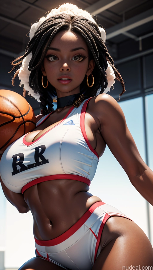 related ai porn images free for Sorority Busty Huge Boobs Perfect Boobs Beautiful Lipstick Big Ass Big Hips Long Legs Perfect Body Dark Skin 20s White Hair Braided African Soft + Warm Basketball Cleavage Bright Lighting Detailed