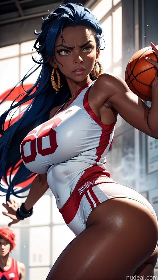 related ai porn images free for Sorority Busty Huge Boobs Perfect Boobs Beautiful Lipstick Big Ass Big Hips Long Legs Perfect Body 20s Braided African Soft + Warm Bright Lighting Detailed Dark Skin Tanned Skin Serious Basketball Angry Blue Hair