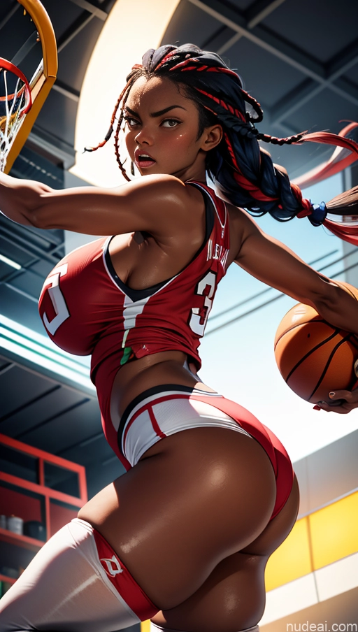 related ai porn images free for Sorority Busty Huge Boobs Perfect Boobs Beautiful Lipstick Big Ass Big Hips Long Legs Perfect Body 20s Braided African Soft + Warm Bright Lighting Detailed Dark Skin Tanned Skin Serious Basketball Angry Blue Hair