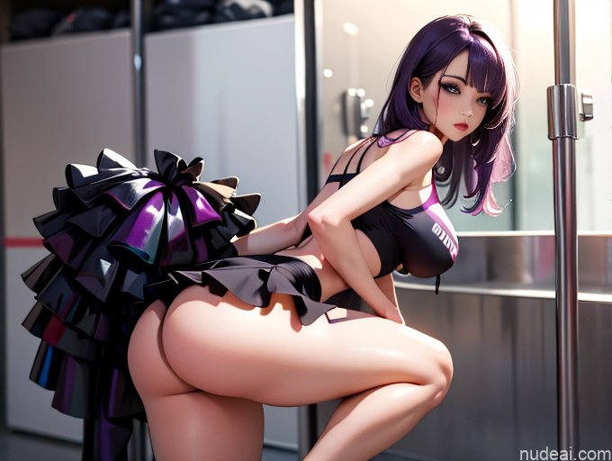 related ai porn images free for Milf Huge Boobs Big Ass Skinny Thick Long Legs Short 18 Long Hair Front View Microskirt Cheerleader Goth Purple Hair Two Changing Room