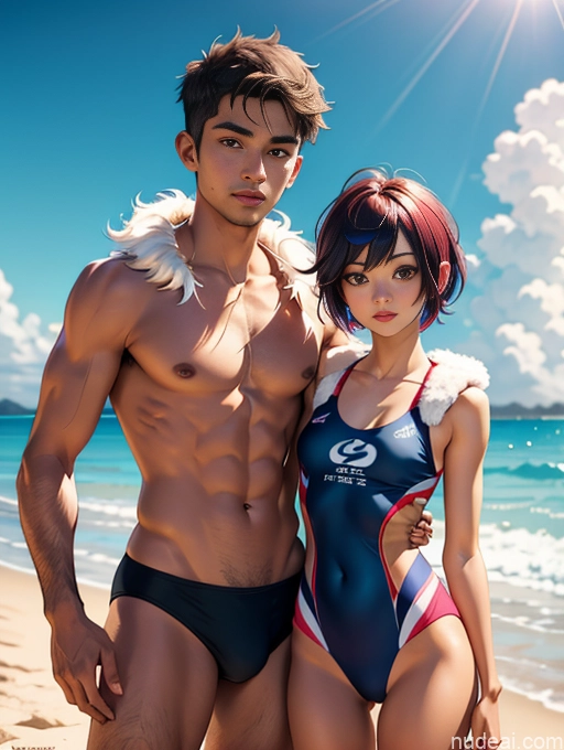 related ai porn images free for Woman + Man Two Small Tits Small Ass Skinny Long Legs Short 18 Pixie Chinese Beach Volleyball Cosplay Fur