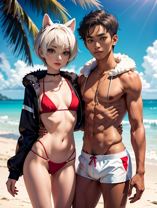 related ai porn images free for Woman + Man Two Small Tits Small Ass Skinny Long Legs Short 18 Pixie Chinese Beach Volleyball Cosplay Fur