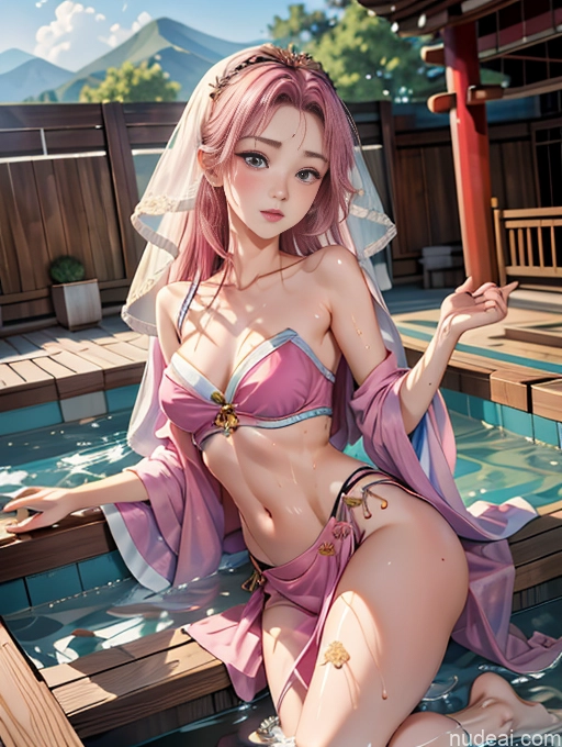 related ai porn images free for Model One Beautiful Skinny 18 Pink Hair Long Hair Japanese Hot Tub On Back China Goddess Fashion