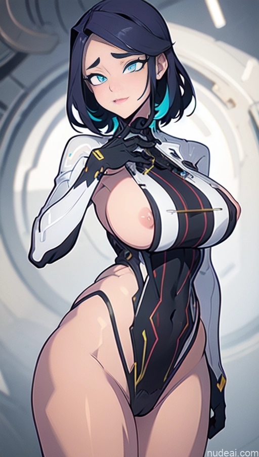 related ai porn images free for SidelessLeotard Gloves Space Suit Futuristicbot V2 Busty Close-up View Long Hair