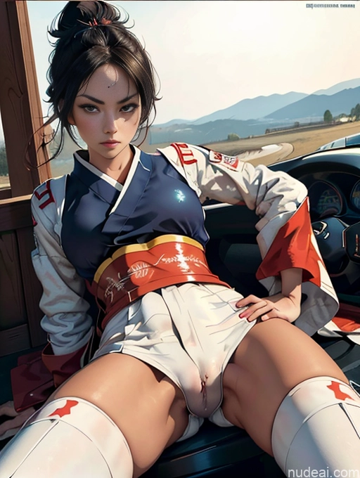 related ai porn images free for Close-up View Bending Over Race Driver Spread_legs, Pussy, Split_legs Geisha Hair Bun Serious