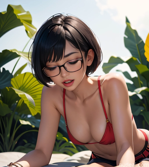 related ai porn images free for Woman One Glasses Perfect Boobs Lipstick Small Ass Thick Short 18 Black Hair Short Hair Asian On Back Orgasm Micro Skirt