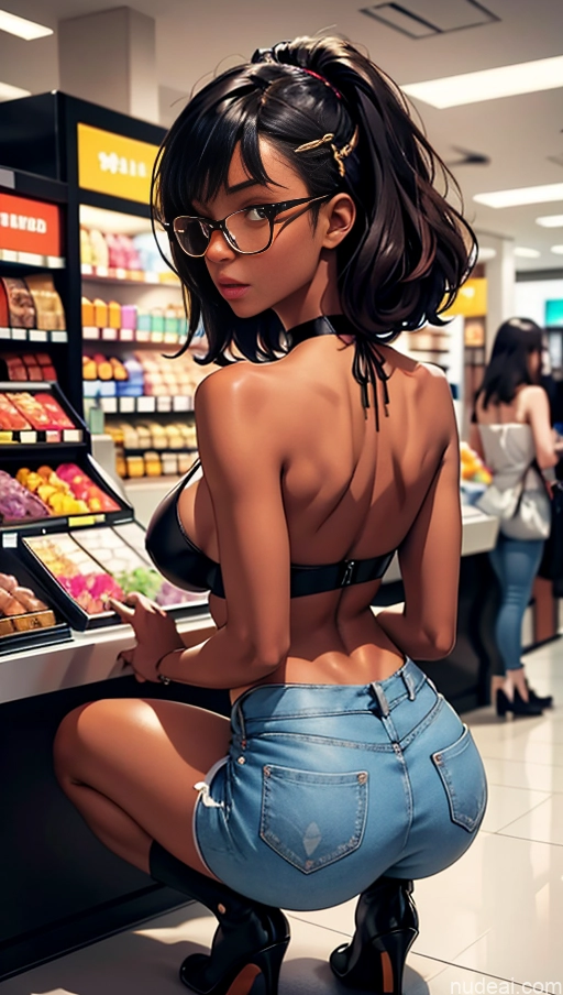 related ai porn images free for Busty Glasses Short Perfect Body Dark Skin 18 Brunette Bangs Black Crisp Anime Squatting Choker High Heels Cleavage Partially Nude Back View Jeans Mall High Socks