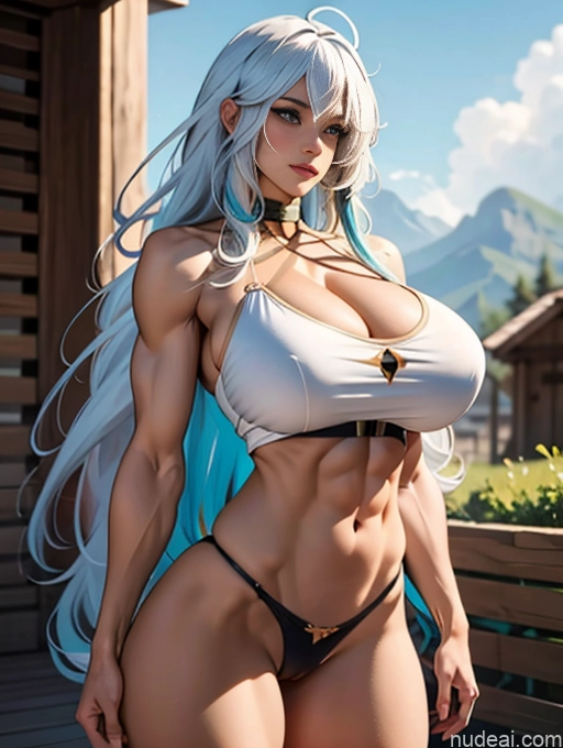 related ai porn images free for Woman Huge Boobs Beautiful Muscular Abs Big Hips Short Tall Long Hair 30s White Hair The Greater Lord Rukkhadeva: Genshin Impact Cosplayers Pubic Hair