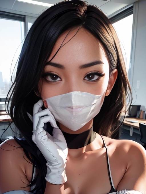 related ai porn images free for Wife Or Girlfriend 18 Warm Anime Serious Asian Long Hair Black Hair Beautiful Face Mask Office Gloves Soubrette (French Maid)