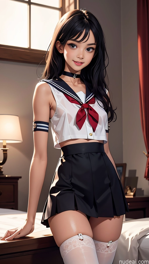 related ai porn images free for Beautiful Long Legs Perfect Body 18 Front View Choker Detailed Sailor Stockings Lingerie Model Tall Straight Bedroom Transparent Micro Skirt Happy Black Hair Russian