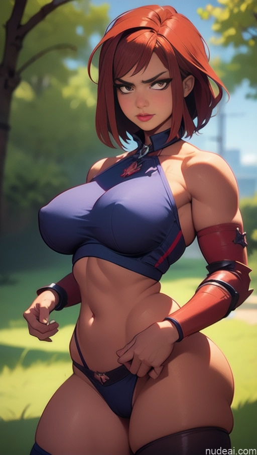 related ai porn images free for Perfect Boobs Tanned Skin Dark Skin Serious Pink Hair Close-up View Thigh Socks Khorne Kilt BiBiDongYoung Bodybuilder