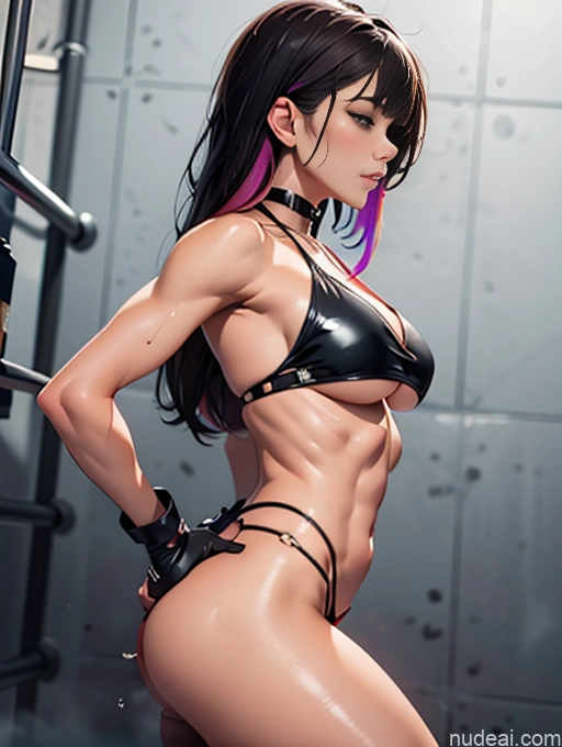 related ai porn images free for Bodybuilder Busty Perfect Boobs Muscular Abs Long Legs Tall Tanned Skin Oiled Body 20s Orgasm Sexy Face Ginger Bangs Prison Side View Doggystyle (Side View) Bikini Boots Choker Gloves Leather Thong Bondage Chain Shackles
