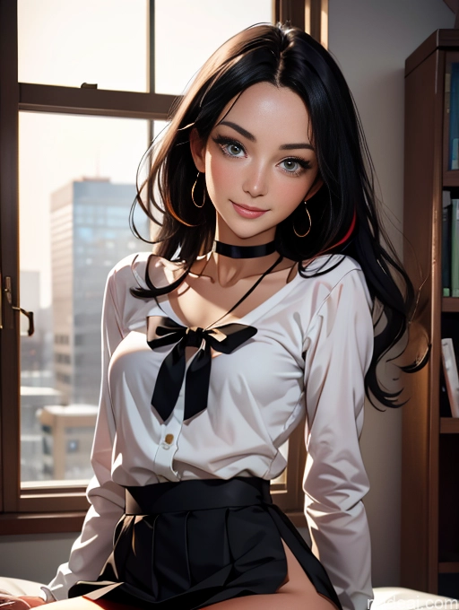 related ai porn images free for Wife Or Girlfriend Perfect Body Beautiful 18 Happy Black Hair Long Hair German Warm Anime Full Frontal Mini Skirt Choker Blouse