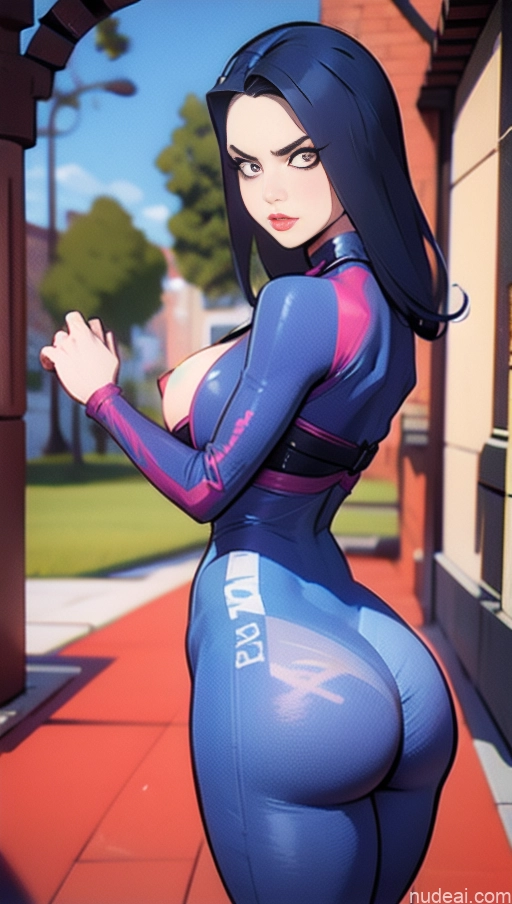 related ai porn images free for BiBiDongYoung Close-up View Serious Blue Hair Onesie Khorne Perfect Boobs Jumpsuit Pajamas Warm Anime Pubic Hair POV Doggy Big Ass