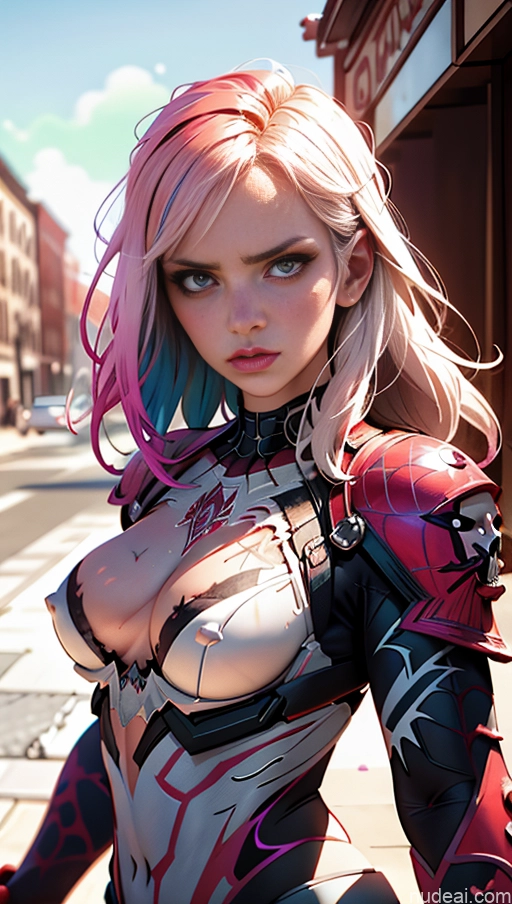 related ai porn images free for Spider-Gwen Bra Pull Down Perfect Boobs Serious Khorne