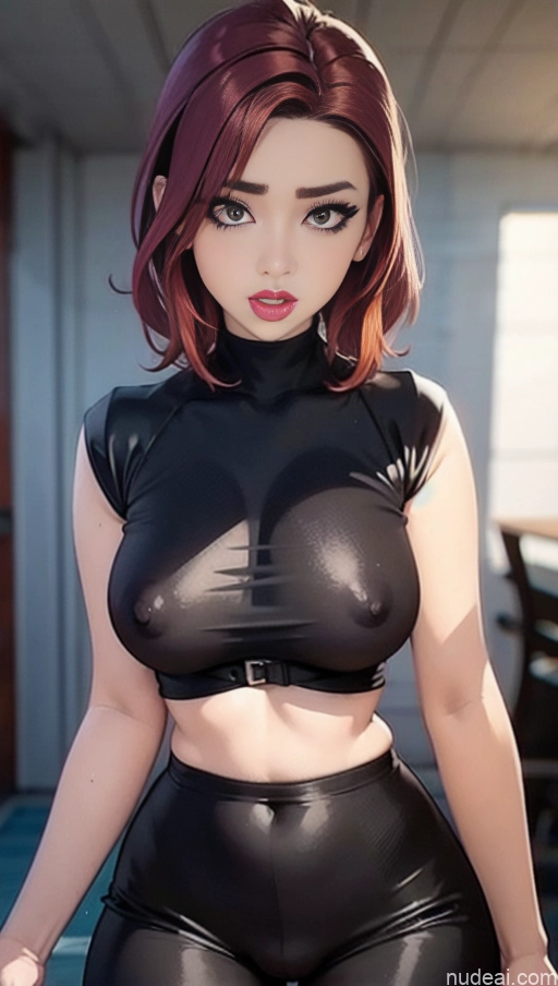 related ai porn images free for Milf Lipstick Serious Close-up View Bollywood Doll Likeness Perfect Boobs Wet T-Shirt Pink Hair Urban Samurai V1