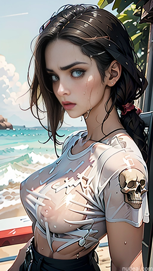 related ai porn images free for Wet T-Shirt Serious 40s Milf Khorne Side View Bollywood Doll Likeness