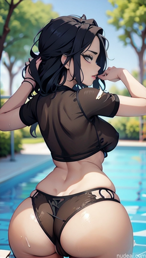 related ai porn images free for Perfect Boobs Serious Side View Bollywood Doll Likeness Ass Grab From Behind Pool Khorne Wet T-Shirt Crop Top