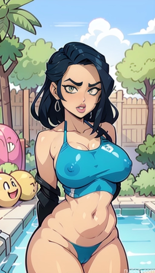 related ai porn images free for Perfect Boobs Serious Pool Khorne Crop Top Close-up View Bollywood Doll Likeness Pubic Hair Oiled Body Breast Grab