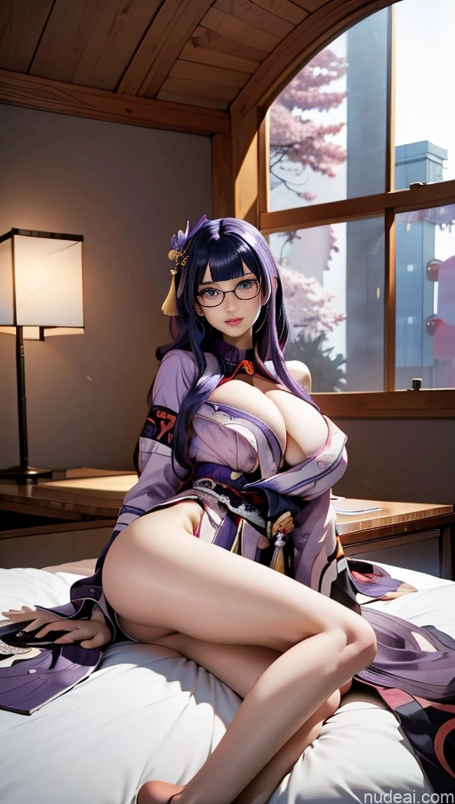 related ai porn images free for Woman Busty Huge Boobs Perfect Boobs Beautiful Skinny Long Legs Perfect Body Tall Fairer Skin 18 Sexy Face Purple Hair Long Hair Japanese Anime Bedroom Spreading Legs Kimono Raiden Shogun: Genshin Impact Cosplayers Glasses