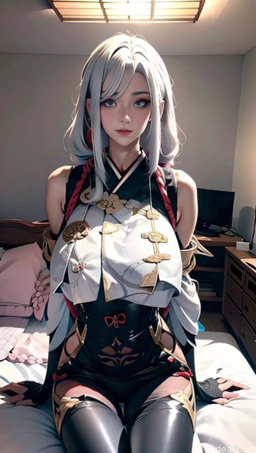 related ai porn images free for Woman Busty Huge Boobs Perfect Boobs Beautiful Skinny Long Legs Tall Perfect Body Fairer Skin 18 Sexy Face Japanese Anime Bedroom White Hair Shenhe: Genshin Impact Cosplayers Braided